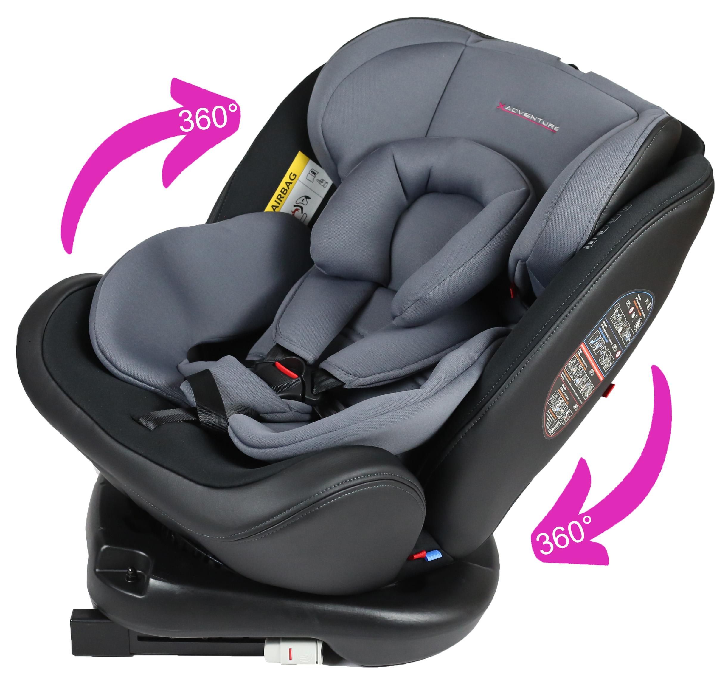 Kindersitz 9-36 KG Isofix 360 Grad drehbar XAdventure Quickfix Carseat